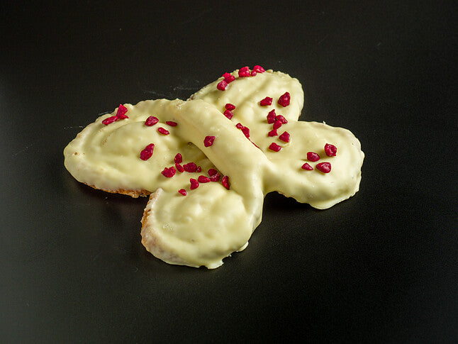 Salina chocolate blanco y frambuesa